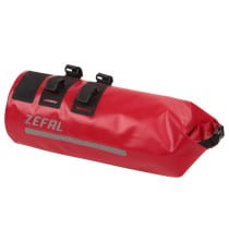 SACOCHE VELO CINTRE/PROLONGATEURS GRAVEL ZEFAL Z ADVENTURE F8 AERO ROUGE VOL. 8L (DIAM 165