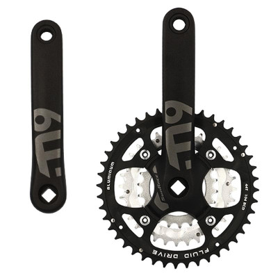 PEDALIER VTT TRIPLE 44-32-22D L175 ALU SUNRACE FCM914 9V NOIR (AXE CARRE 122MM)