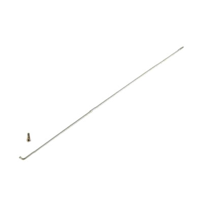 RAYON 2.3 MM INOX ARGENT  L250 AVEC ECROU (X1) MACH1 CYCLO/MOTO/VAE