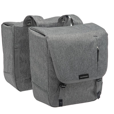 SACOCHE VELO PORTE BAGAGE A PONT NEWLOOXS NOVA DOUBLE GRIS - 32 LITRES - 350X350X150MM
