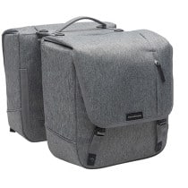 SACOCHE VELO PORTE BAGAGE A PONT NEWLOOXS NOVA DOUBLE GRIS RACKTIME - 32 LITRES -