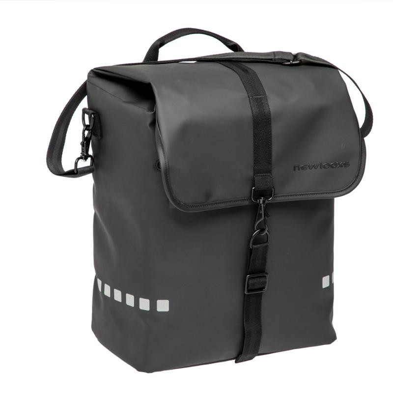 SACOCHE VELO PORTE BAGAGE NEWLOOXS ODENSE SINGLE NOIR - 17.5 LITRES - 320x380x160MM