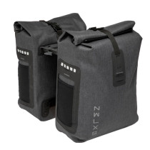 SACOCHE VELO PORTE BAGAGE A PONT NEWLOOXS VARO DOUBLE PANNIER GRIS RACKTIME - 40 LITRES -