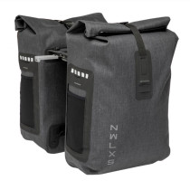 SACOCHE VELO PORTE BAGAGE A PONT NEWLOOXS VARO DOUBLE PANNIER GRIS MIK - 40 LITRES -