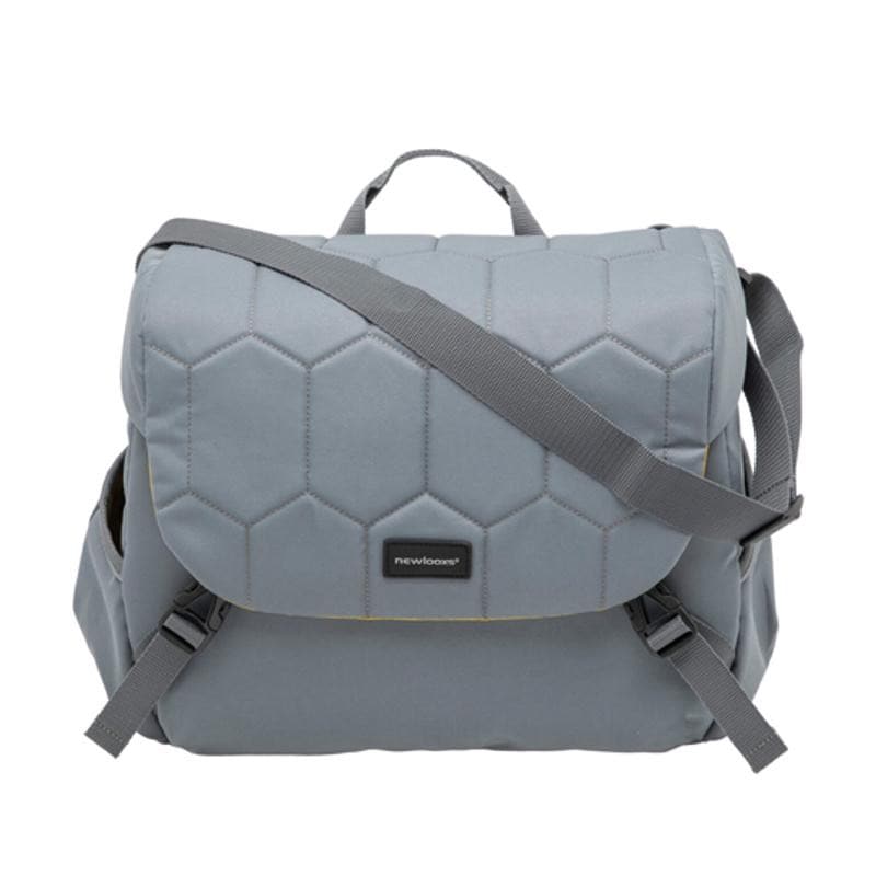 SACOCHE VELO PORTE BAGAGE NEWLOOXS MONDI JOY QUILTED GRIS UNI -18.5 LITRES- 360X320X160MM