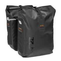 SACOCHE VELO PORTE BAGAGE A PONT NEWLOOXS VARO DOUBLE PANNIER NOIR MIK - 40 LITRES -