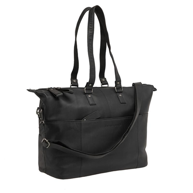SACOCHE VELO PORTE BAGAGE NEWLOOXS LEATHER VERLA NOIR - 21 LITRES - 340X440X180MM