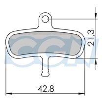 Plaquettes de Frein Clarks VTT 03 Métallique Avid Code, Code 5