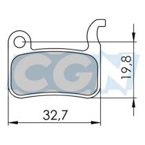 Plaquettes de Frein Clarks VTT Métal Fritté Shimano XTR/XT765/LX585/Saint/Hone