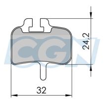Plaquettes de Frein Clarks VTT Organique Hayes HFX Nine/MAG/MX1 Méca/Promax HYDR