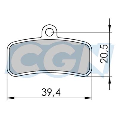 Plaquettes de Frein Clarks VTT Organique Shimano Saint/ZeeM640/810/820 4 Pistons