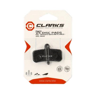 Plaquettes de Frein Clarks VTT Organique Shimano Saint/ZeeM640/810/820 4 Pistons
