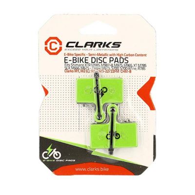 Plaquettes de Frein Clarks VTT Semi-Métallique E-Bike Shimano XTR/XT/SLX BR-M9000