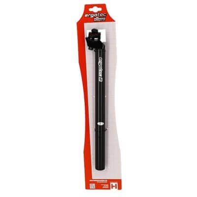 Tige de Selle Ergotec Route/VTT Ø 26.2mm Alu Longueur 350mm Noir
