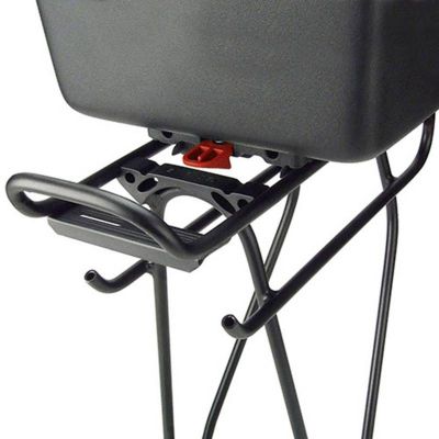 Top Case Vélo Klickfix Box Noir 12L + Fixation Racktime 25X18X35 cm