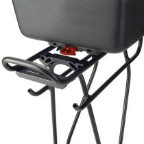 Top Case Vélo Klickfix Box Noir 12L + Fixation Racktime 25X18X35 cm