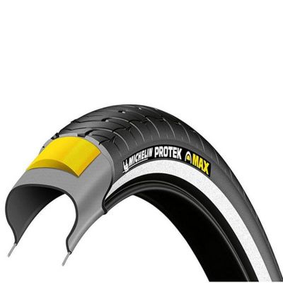 Pneu VTC/Urbain Michelin 700X32 TR Protek Max Flanc Réfléchissant TT Noir 32-622