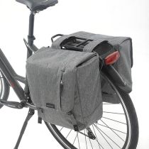 Sacoches Vélo Porte-Bagages à Pont Newlooks Nova Double Gris 32L 35X35X15cm