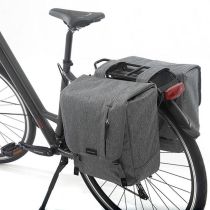 Sacoches Vélo Porte-Bagages à Pont Newlooks Nova Double Gris 32L 35X35X15cm