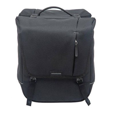 Sacoches Vélo Porte-Bagages à Pont Newlooks Nova Double Noir Racktime 32L 35x35x15cm 