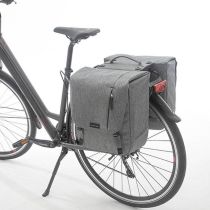 Sacoches Vélo Porte-Bagages à Pont Newlooks Nova Double Gris Racktime 32L 35x35x15cm 