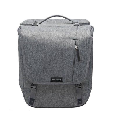 Sacoches Vélo Porte-Bagages à Pont Newlooks Nova Double Gris Racktime 32L 35x35x15cm 