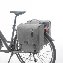 Sacoches Vélo Porte-Bagages à Pont Newlooks Nova Double Gris Racktime 32L 35x35x15cm 