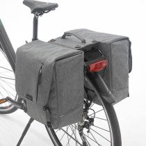 Sacoches Vélo Porte-Bagages à Pont Newlooks Nova Double Gris Racktime 32L 35x35x15cm 