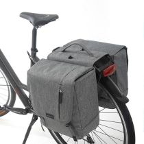 Sacoches Vélo Porte-Bagages à Pont Newlooks Nova Double Gris Détachable 32L 35x35x15cm