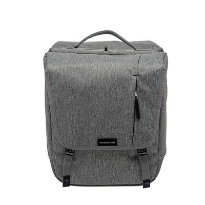Sacoches Vélo Porte-Bagages à Pont Newlooks Nova Double Gris Détachable 32L 35x35x15cm