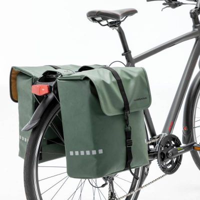 Sacoches Vélo Porte-Bagages à Pont Newlooxs Odense Double Kaki 39L 34x38x16cm