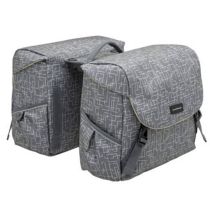 Sacoches Vélo Porte-Bagages à Pont Newlooxs Mondi Joy Ivy Gris Racktime 38L 37X32X16cm