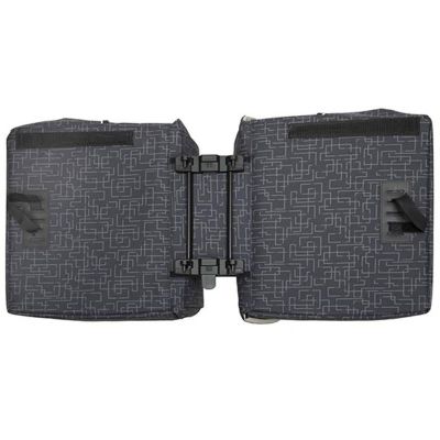 Sacoches Vélo Porte-Bagages à Pont Newlooxs Mondi Joy Ivy Gris Racktime 38L 37X32X16cm