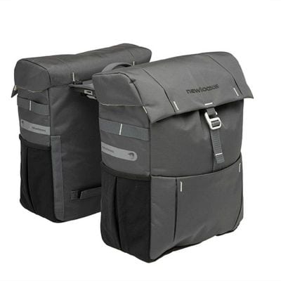 Sacoches Vélo Porte-Bagages à Pont Newlooxs Vigo Gris MIK 37L 31X40X15cm