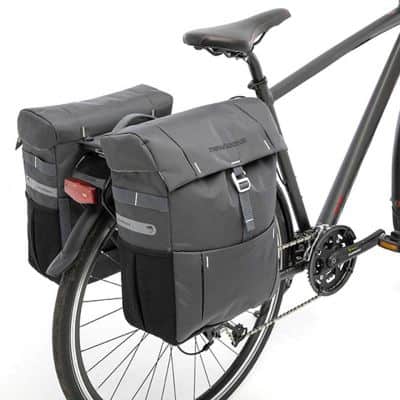 Sacoches Vélo Porte-Bagages à Pont Newlooxs Vigo Gris MIK 37L 31X40X15cm