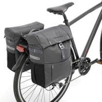 Sacoches Vélo Porte-Bagages à Pont Newlooxs Vigo Gris MIK 37L 31X40X15cm