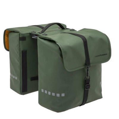 Sacoches Vélo Porte-Bagages à Pont Newlooxs Odense Double Kaki Racktime 39L 34x38x16cm