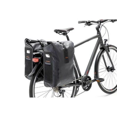 Sacoches Vélo Porte-Bagages à Pont Newlooxs Varo Double Panier Noir Racktime 40L 28x43x17cm