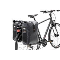 Sacoches Vélo Porte-Bagages à Pont Newlooxs Varo Double Panier Noir Racktime 40L 28x43x17cm