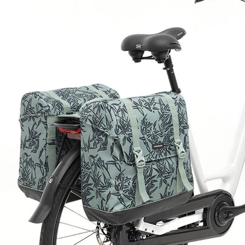 Panier Porte-bagages Basil CENTO Flower – Vert Olive – Pour Vélo Ou Déco