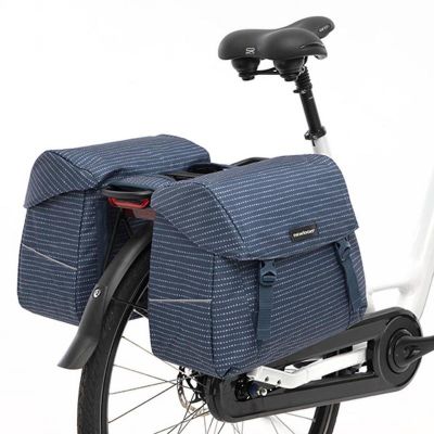 Sacoches Vélo Porte-Bagages à Pont Newlooxs Joli Nomi Bleu 37L 38x30x18cm
