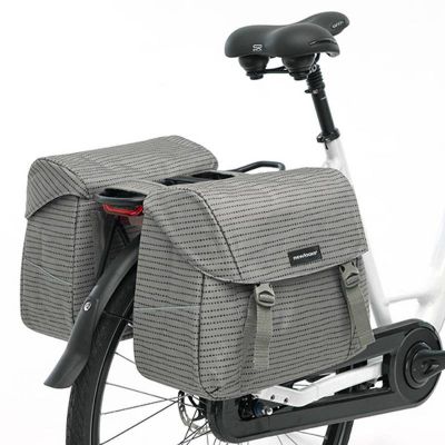 Sacoches Vélo Porte-Bagages à Pont Newlooxs Joli Nomi Gris 37L 38x30x18cm