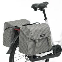 Sacoches Vélo Porte-Bagages à Pont Newlooxs Joli Nomi Gris 37L 38x30x18cm