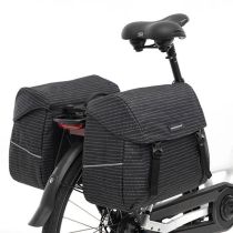 Sacoches Vélo Porte-Bagages à Pont Newlooxs Joli Nomi Noir Mik 37L 38x30x18cm