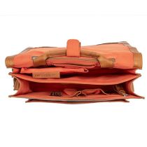 Sacoche Vélo Porte-Bagages Newlooxs Cuir Fellini Noir 18L 40X32X15cm