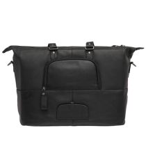 Sacoche Vélo Porte-Bagages Newlooxs Cuir Verla Noir 21L 34X44X18cm