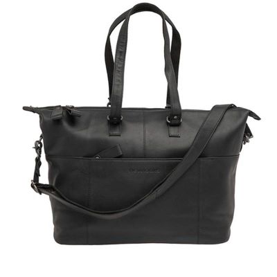 Sacoche Vélo Porte-Bagages Newlooxs Cuir Verla Noir 21L 34X44X18cm