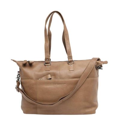 Sacoche Vélo Porte-Bagages Newlooxs Cuir Verla Cognac 21L 34X44X18cm