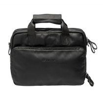 Sacoche Vélo Porte-Bagages Newlooxs Cuir Cali Noir 17L 40X31X15cm