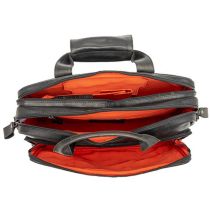 Sacoche Vélo Porte-Bagages Newlooxs Cuir Cali Noir 17L 40X31X15cm
